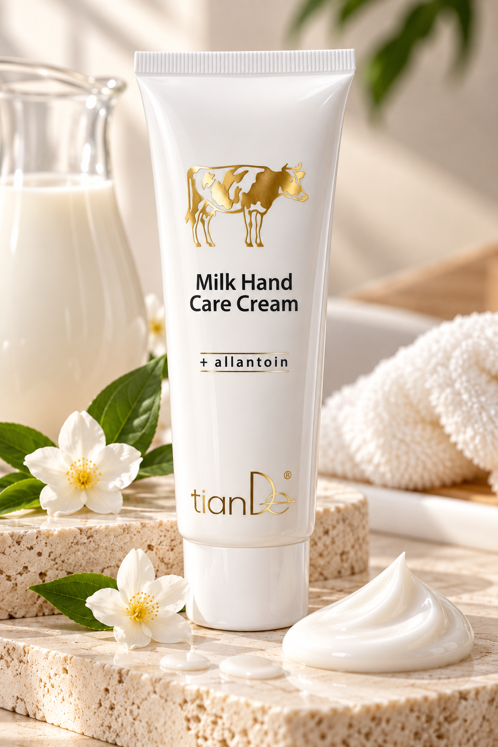 Cremă de mâini cu lapte, 80ml  Cod 40101