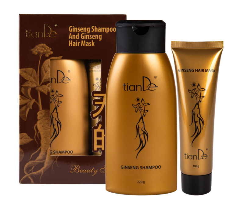Set șampon și mască anti-mătreață : cu extract de Panax Ginseng . 220+100 g  Cod 20101