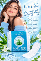 Absorbante zilnice pe bază de plante și extract de Aloe ,,Nephrite Freshness,, din bumbac, 20buc.  Cod 61911