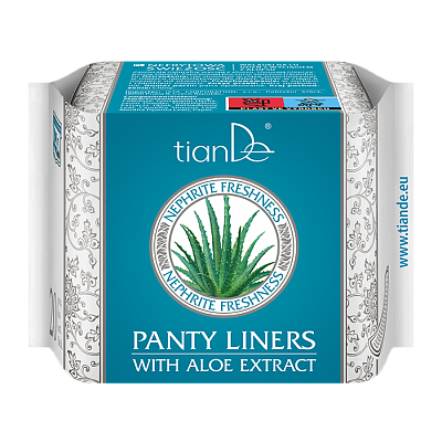 Absorbante zilnice pe bază de plante și extract de Aloe ,,Nephrite Freshness,, din bumbac, 20buc.  Cod 61911